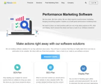 Pemavor.com(Performance Marketing Software) Screenshot