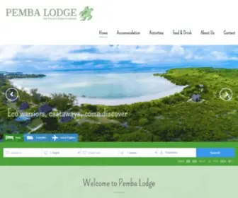 Pembalodge.com(Pemba eco) Screenshot