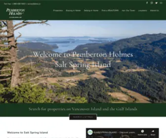 Pembertonholmessaltspring.com(Homes for Sale) Screenshot