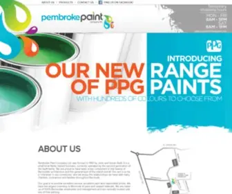 Pembrokepaint.com(Pembroke Paint Company Ltd) Screenshot