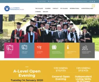 Pembrokeshire.ac.uk(Pembrokeshire College) Screenshot