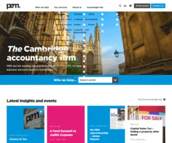 Pem.co.uk(The Cambridge accountancy firm) Screenshot