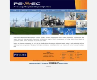 Pemecbd.com(Power Generation Company in Bangladesh) Screenshot