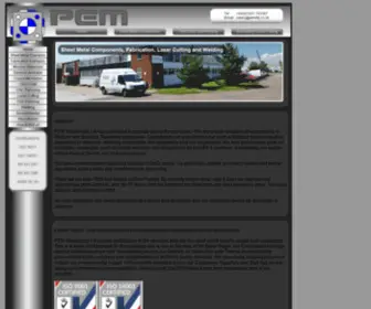 Pemltd.co.uk(PEM Sheet Metal) Screenshot