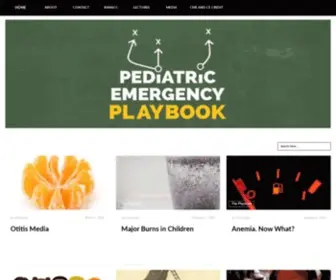 Pemplaybook.org(Pediatric Emergency Playbook) Screenshot