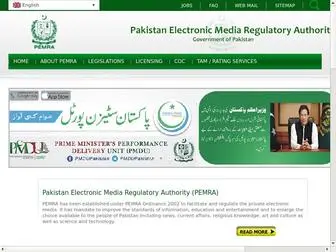 Pemra.gov.pk(Pemra) Screenshot