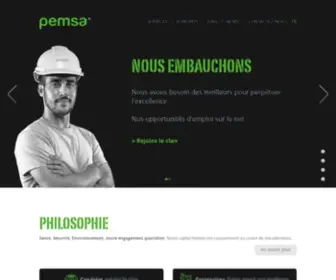 Pemsa.ch(Agence de placement installateur électricien) Screenshot