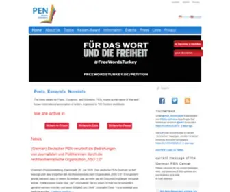 Pen-Deutschland.de(Das PEN) Screenshot