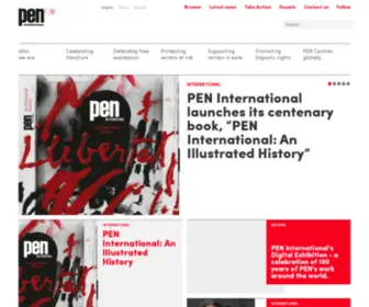 Pen-International.org(PEN International) Screenshot