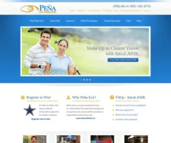 Penaeye.com(Dr. Raul Peña of the Peña Eye Institute) Screenshot