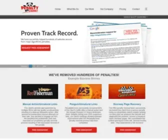 Penaltybegone.com(Google) Screenshot