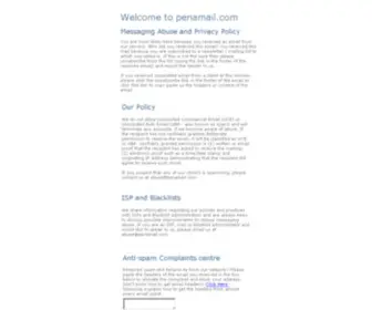 Penamail.com(penamail) Screenshot