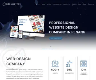 Penangwebsitedesign.com.my(Dreamztech) Screenshot