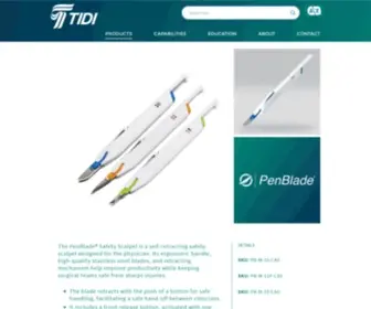 Penblade.com(The PenBlade Retractable Safety Scalpel) Screenshot