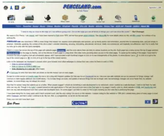 Penceland.com(A personal website with sections on Boston) Screenshot