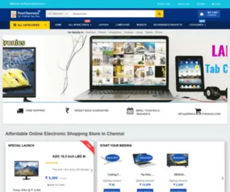 Pencilelectronics.com(Indias biggest online store for only Electronics) Screenshot