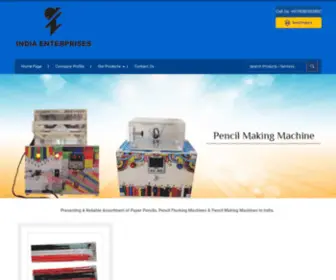 Pencilmakingmachine.in(INDIA ENTERPRISES) Screenshot