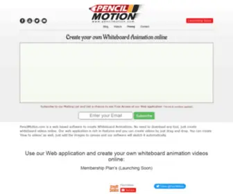 Pencilmotion.com(Online Whiteboard Animation) Screenshot