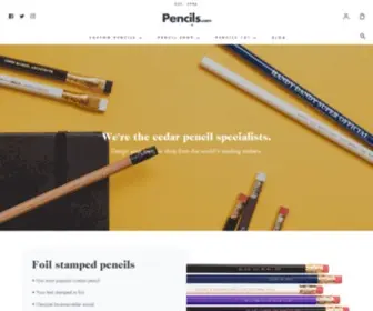Pencils.com(High-quality pencils and unique gifts for unique people) Screenshot