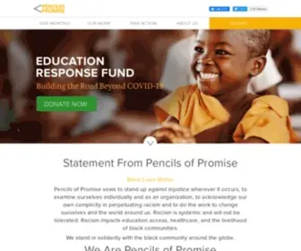 Pencilsofpromise.org(Pencils of Promise) Screenshot