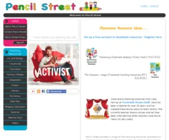 Pencilstreet.org(Primary Teaching Resource) Screenshot