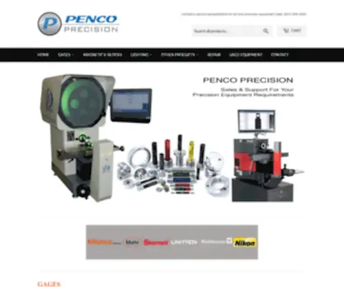 Pencoprecision.com(Penco Precision) Screenshot