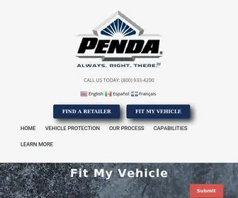 Penda.com(World's Leader in Custom Thermoforming Solutions) Screenshot