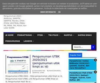 Pendaftaranonline.web.id(Pendaftaran dan Pengumuman 2019/2020/2021) Screenshot