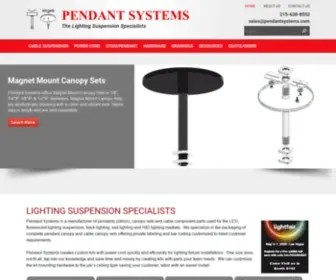 Pendantsystems.com(Pendant Systems is a leading manufacturer of pendants (stems)) Screenshot