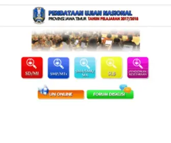 Pendataanun-Jatim.org(Pendataan UN Jawa Timur Tahun Pelajaran 2014/2015) Screenshot