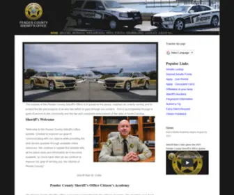 Pendersheriff.com(Pender County Sheriff's Office Sticky Header) Screenshot