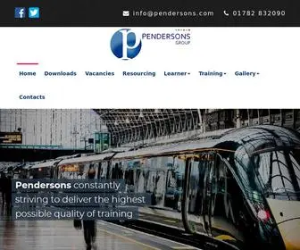 Pendersons.com(Pendersons constantly Stoke On Trent) Screenshot