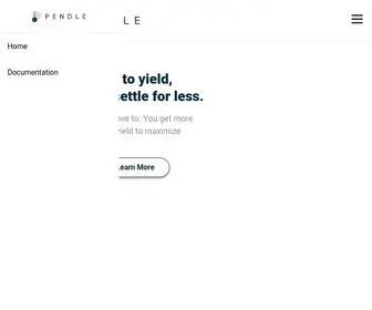 Pendle.finance(Liberating Future Yield) Screenshot