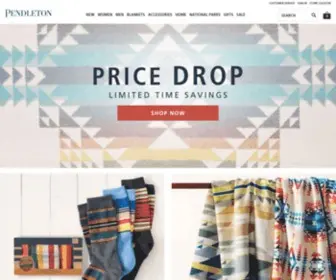 Pendleton-USA.com(World-Class Wool Clothing, Blankets &amp; Decor) Screenshot