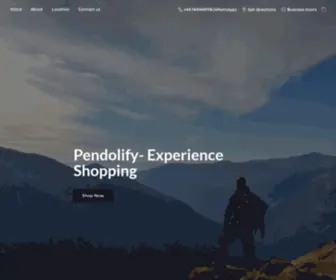 Pendolify.com(Experience Shopping) Screenshot