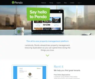 Pendorent.com(Manage Your Rental Properties with Pendo) Screenshot