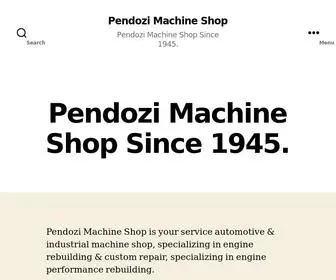 Pendozimachine.com(Pendozi Machine Shop) Screenshot