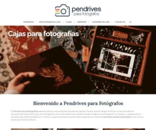 Pendrivesparafotografos.com(Cajas de madera personalizadas) Screenshot