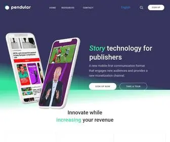 Pendular.io(Stories for digital publishers) Screenshot