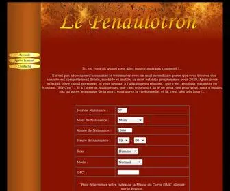 Pendulotron.org(Le Pendulotron) Screenshot