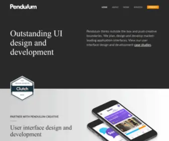 Pendulumcreative.uk(User Interface Design and Development) Screenshot