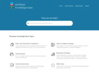 Penelopehelp.com(Help Resources for Penelope Case Management Software) Screenshot