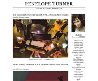 Penelopeturner.com(Singer, Musician, Performer) Screenshot