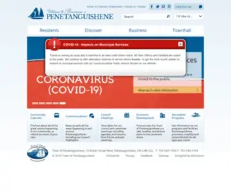 Penetanguishene.ca(Town of Penetanguishene) Screenshot