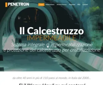 Penetron.it(Il calcestruzzo impermeabile con Penetron Italia Srl) Screenshot