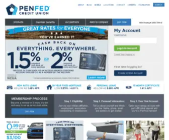 Penfed.com(PenFed Banking & Investing) Screenshot