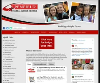Penfield.edu(Penfield Central School District) Screenshot