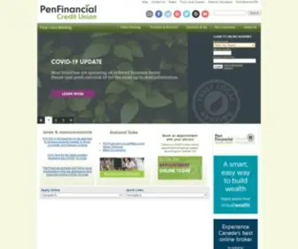 Penfinancial.com(PenFinancial Credit Union) Screenshot