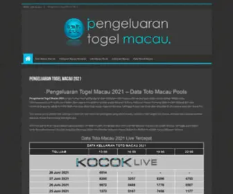 Pengeluarantogelmacau.xyz Screenshot