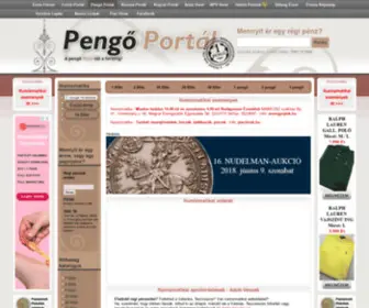 Pengoportal.hu(PengĹ PortĂĄl Numizmatika) Screenshot